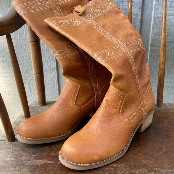 New DINGO LONGHORN WESTERN Cognac BOOTS - Picture 2 of 9